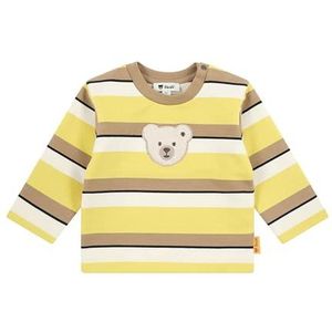 Steiff Sweatshirt EU maat 56 Cream Gold Sweatshirt met lange mouwen voor kinderen, pullover met lange mouwen, babybovendeel, ideaal basic shirt, comfortabel en zacht, wasmachinebestendig, Crèam goud.,