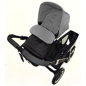 Voetenzak/Cosy Toes Compatibel met Bugaboo Bee Kinderwagen, Dolphin Grey