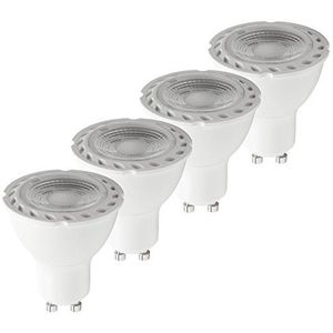MÜLLER-LICHT 400242_Set A, 4-delige set LED Reflector Comfort Dim vervangt 47 W, 2700 K - 1800 K, plastic, 6,5 W, GU10, wit, 5 x 5 x 5,5 cm