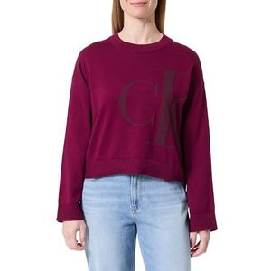 Calvin Klein Jeans, Dames, Truien, Rood, Maat: 2XS