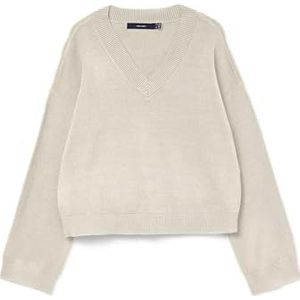 VERO MODA Vmgold Art Ls V-Neck Pullover, berk, S