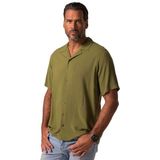 JP1880 - Overhemd - Groen - Effen - Halve Mouw - Regular Fit