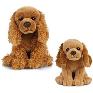 Living Nature AN493 Pluche speelgoed voor honden en puppy's, spaniels, honing, bundel