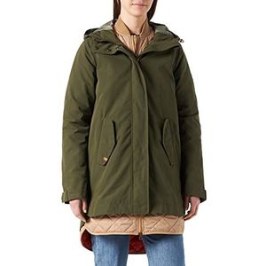 Camel Active Womenswear Damesmantel, olijfgroen, 46