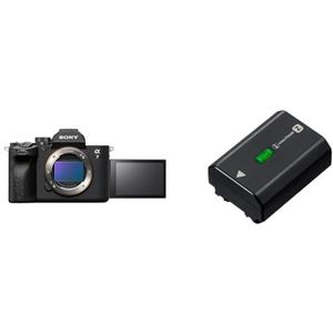 Sony Alpha 7 IV | Geavanceerde full-frame spiegelloze camera (33 megapixels, realtime scherpstelling) Zwart & Sony NPFZ100.CE Z-serie oplaadbaar batterijpakket - zwart