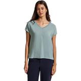 Street One - Gestructureerd Shirt - Blauw - Dames