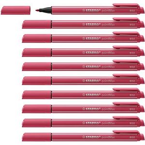 Nylon Tip Schrijven Pen - STABILO pointMax aardbei rood Doos van 10