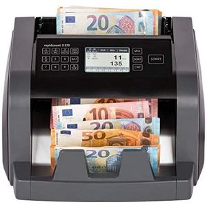 ratiotec rapidcount S 575 bankbiljettelmachine voor gemengde bankbiljetten met taxatie in zwart