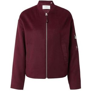 comma - Outdoor-Jack - Wolblend - Korte Lengte - Geborstelde Flanelstof