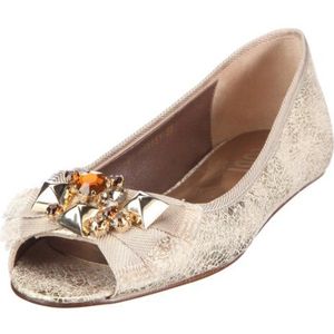 Lodi Novias 15073 dames bruidsschoenen ballerina's, Gouden Venur Cava, 39 EU