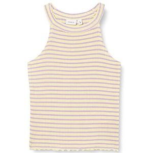 NAME IT Meisjes NKFHIPPA Singlet shirt met lange mouwen, Double Cream, 134/140, Double Cream, 134/140 cm