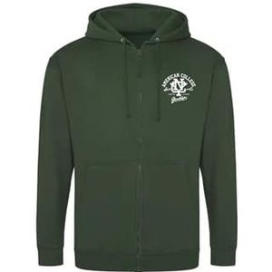 AMERICAN COLLEGE USA Sweatshirt Sweatshirt Print Warme Kleding Uniseks Mannen en Vrouwen Casual Model ACSZW6 Donkergroen S, Groen, S