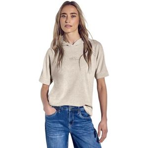Street One - Dames Shirt - Beige - Met Capuchon