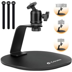 CAHAYA CY00375-1 Desktop projectorstandaard 1/4 inch schroefinterface - multi-hoek tafel beamer standaard draagvermogen van 5 kg met antislip chassis voor mini-projectoren camera monitor - CY00375-1