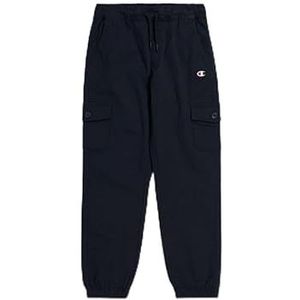 Champion Legacy Icons Tonal Logo B - Stretch Twill Elastic Cuff Cargo trainingsbroek, zwart, 3-4 jaar kinderen en jongens SS24, Zwart, 3-4 jaar