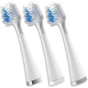 Waterpik Triple Sonic Vervangende Borstelkoppen, Complete Care Vervangende Tandenborstelkoppen, STRB-3WW, 3 Count, Wit