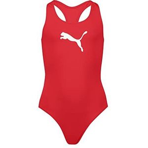 PUMA Meisjesracerback badpak bikini set, rood, 116 cm