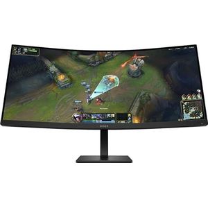 HP OMEN 34 inch WQHD 180Hz Curved Gaming Monitor - 34c G2 computer monitor 86,4 cm (34") 3440 x 1440 Pixels Wide Quad HD LCD Zwart