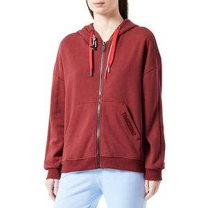 Timezone Sporty Zip Jacket Sweatshirt, Barolo rood, XL