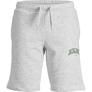 JACK&JONES JUNIOR Jpstjosh Sweat Shorts Amt Jnr, wit melange., 152 cm