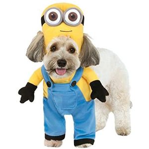 Rubie's unisex volwassen wapenpak, X-Small officiële Rubie's Minion Bob wandelen huisdier hond kostuum maat X Small, veelkleurig, XS UK