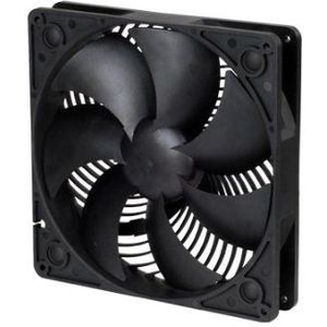 Silverstone AP181 Luchtkanaalventilator voor luchtindringers, zwart, 180 x 180 x 32 mm, 700/1200 omw/min