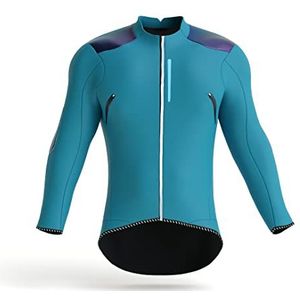 Ridefyl Nerpio winterjas | fietsshirt | sport | volwassenen | heren | blauw | maat S | lange mouwen | gemaakt in Spanje