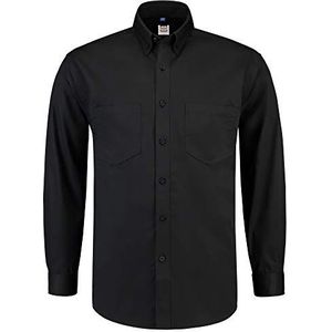Tricorp 701004 Casual werkhemd met lange mouwen, 60% katoen/40% polyester, 170 g/m², zwart, maat XL