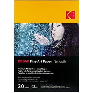 KODAK Fine Art Paper Smooth A4 (210 x 297 mm) fotopapier 230 GSM 20 vellen