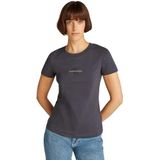 Shirt - Jersey - Ronde Hals - Slanke Pasvorm - Kwartmouw