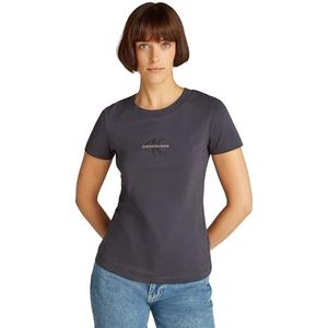 Shirt - Jersey - Ronde Hals - Slanke Pasvorm - Kwartmouw