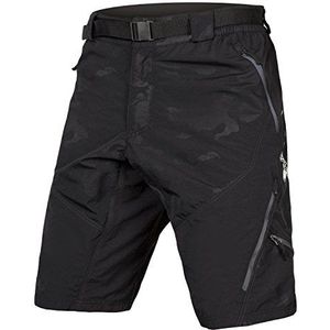 Endura Hummvee Mountainbike Baggy Fietsshort II met voering (zwarte camouflage, XX-Large)