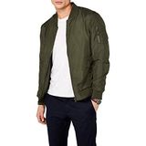 Urban Classics Heren Light Jacket Bomber Jacket, dark olive, M