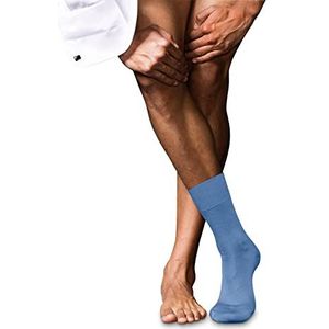 FALKE Heren Sokken No. 6 M SO Wol Zijde eenkleurig 1 Paar, Blauw (Arcticblue 6367), 41-42