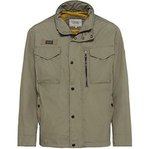 camel active Herenblouse met opstaande kraag, Kaki, 48