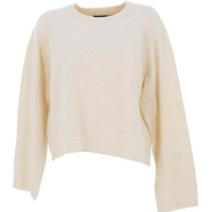 Gebreide Trui - Mélange - Knitwear - Ronde Hals - Lange Mouwen