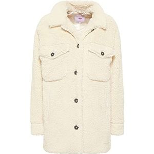 myMo Faux Shearling mantel dames 12318926, wolwit, L