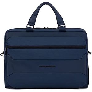 PIQUADRO, Gio aktetas 14 inch Male/Vrouwelijk/Unisex, Night Blue, One Size, Nacht Blauw, Eén maat