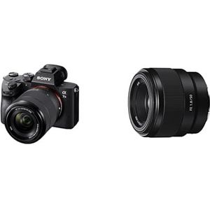 Sony Alpha 7 Mark III met 35 mm full-frame beeldsensor + 28-70mm-zoomlens - ILCE-7M3K & Sony SEL-50F18F standaardlens (50 mm, F1.8, geschikt voor A7, A6000, A5100, A5000 en Nex-serie) zwart