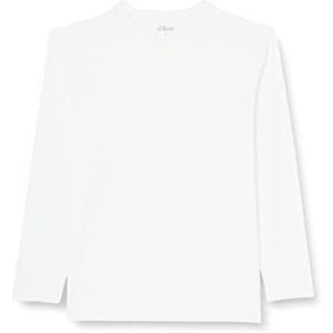 s.Oliver Big Size T-shirt voor heren, lange mouwen, wit, 3XL