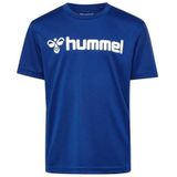 Hummel - Hmllogo Jersey - Kinder T-Shirt - True Blue - Korte Mouwen
