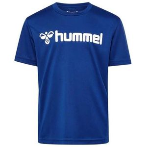 Hummel - Hmllogo Jersey - Kinder T-Shirt - True Blue - Korte Mouwen