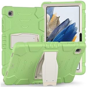 Beschermhoes voor Samsung Galaxy Tab S7 FE T730 T735, beschermhoes met standaard, schokbestendig, matcha-groen