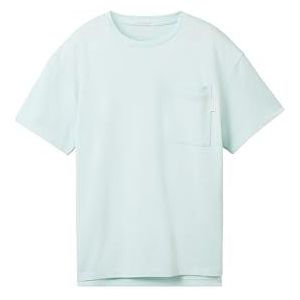 TOM TAILOR T-shirt voor jongens, 34436 - Light Pastel Turquoise, 152 cm