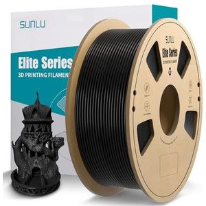 Grehge e PLA 3D Printer Filament - PLA Filament 1.75mm, Fit Most FDM 3D Printers, Neatly Wound PLA 3D Printing Filament 1.75mm, Dimensional Accuracy +/- 0.02 mm, 1kg Spool (2.2lbs), PLA Black