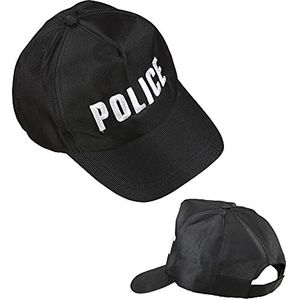 Widmann 03636 - politiepet, in grootte verstelbaar, politie, muts, themafeest, carnaval