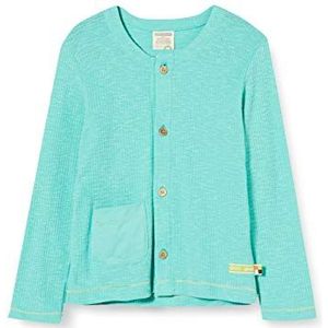 loud + proud Meisjesjas Waffle Knit Organic Cotton Jacket, groen (mint Min), 62/68 cm