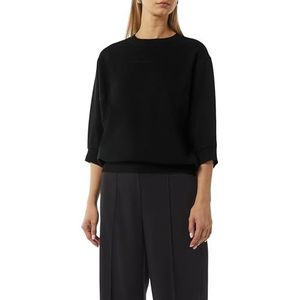 comma casual identity - Sweatshirt - Zwart - Effen - Losse Pasvorm