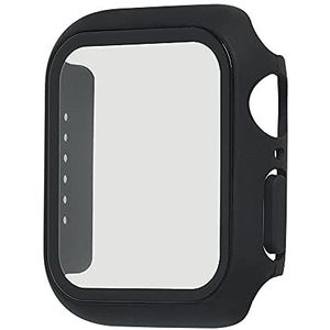 aiino Flow beschermhoes van gehard glas en polycarbonaat voor Apple Watch (serie 7) 45 mm, ultralichte harde schaal voor Apple Watch - Black