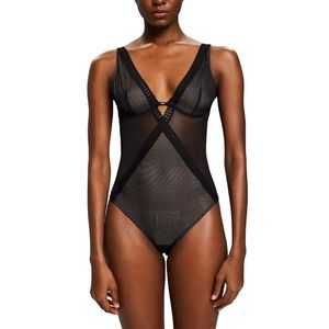 ESPRIT Bodysuit voor dames, Zwart, 80 B